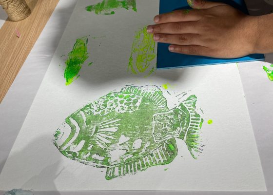 Mythical Meal: A Gelli Printing Workshop