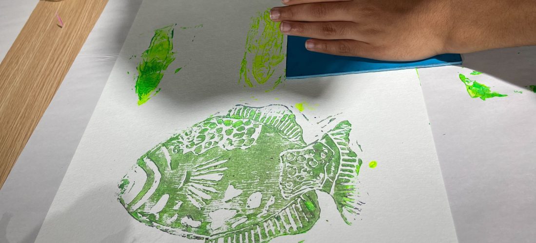 قدر مجنون: ورشة طباعة بتقنية الجيلي