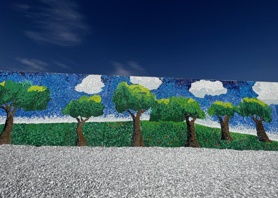 Hayy Makers | Horizons of Hope: Plastic Cap Mural with Khulood AlFadli